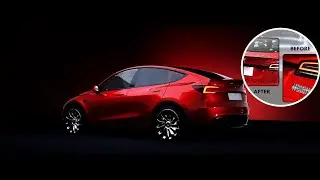 CoolKo Dual Motor Badge Emblem Stickers Plaid Decor Compatible with Model Y - Jupiter Badge