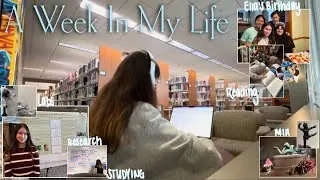 week in my life | uni, reading, thanksgiving, ella’s birthday, finals