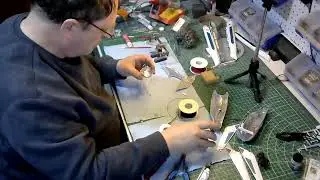 Working on the 537 scale Enterprise refit