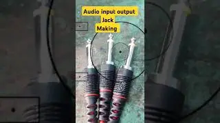 Audio input output jack making#audio#electiric #viralshort #viralreels #repair #jackpot