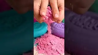 Relaxing asmr many soap crushing #shortvideo #rainbowsoap