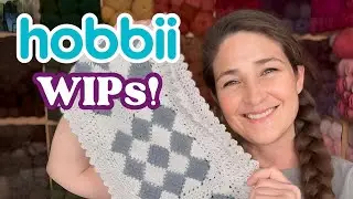 Hobbii WIPs Update! 😄 Winterglow & Friends Cotton Silk Yarns