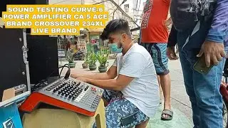 SOUND TESTING CURVE-6 POWER AMPLIFIER ACE BRAND CROSSOVER 234XL