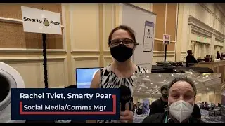 Smarty Pear's Rachel Tviet demos new Leo's Loo Too self-cleaning litter box at Pepcom 2022