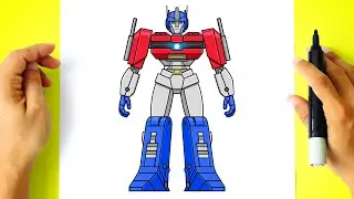 Como DESENHAR o OPTIMUS PRIME - Cómo DIBUJAR a OPTIMUS PRIME - TRANSFORMERS ONE - Drawing Tutorial
