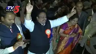 TRS MP Jithender Reddy Dance in Global Telangana Convention | TV5 News