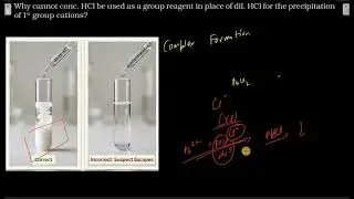 Why cannot conc. HCl be used as a group reagent in place of dil. HCl for the precipitation of Ist gr