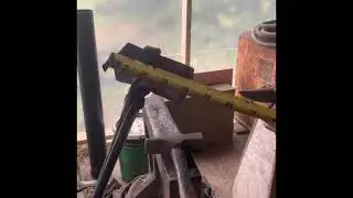 Hand forging a hammer