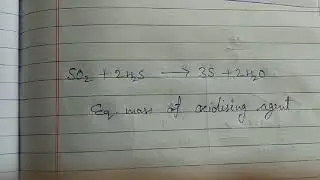 Equivalent mass of oxidizing agent