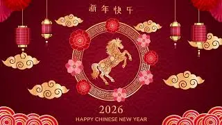 Year of the Horse 2026 🐎 | Chinese New Year Background loop