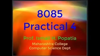 8085 Practical 4 : Rotate the 8 and 16 bit data, Change the contents of flag register