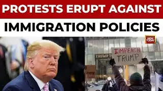 Mass Protests Erupt Against Immigration Policy | Unrest Across US On One Year Of Trump's Second Term