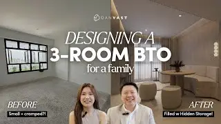 2 IDs Transform the SAME 3-room BTO for a Young Family! | Qanvast Design It For Me