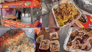 Delhi street food | Sonu poha centre famous poha and veg biryani | Local food walk