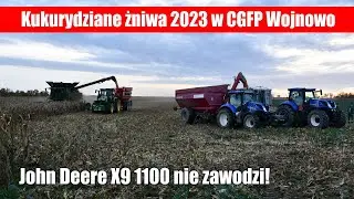 John Deere X9 1100 nie zawodzi! Kukurydza 2023 w CGFP Wojnowo