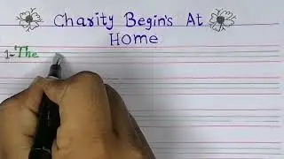50 Words Essay on Charity Begins At Home | 50 Words Essay