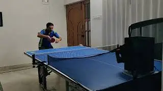 pongfox table tennis robot match drill.