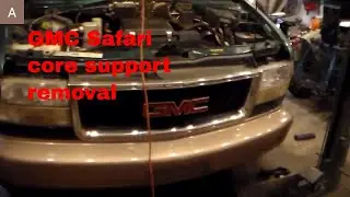 Radiator core support complete step by step how to removal Chevy Astro GMC Safari