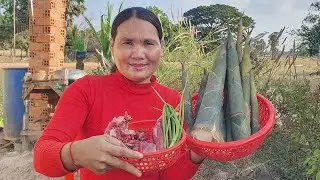 Traditional cooking pork ribs recipe, with bamboo shoots | Rural Cooking Life