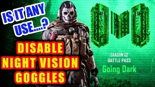 HOW TO DISABLE NIGHT VISION /TAKE OFF NIGHT VISION GOGGLES & IS IT ANY USE IN COD MOBILE SEASON 12