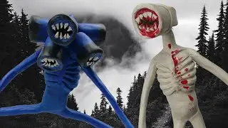 Making Dark Siren Head and Great Mother Megaphone with clay / Trevor Henderson Creatures / ClayMod