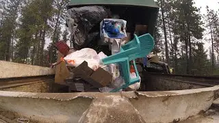 GoPro Garbage Truck Hopper: Leach Millenium Front Loader