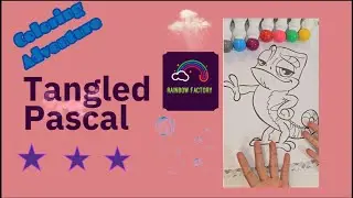 Pascal from Tangled: Relaxing DIY Art with Disney's Adorable Chameleon!