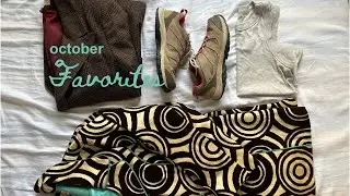 october favorites | thrifted fashion, exploring london, book reviews, acting in london + more