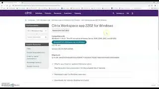 Installing Citrix Receiver for Windows