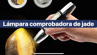Lámpara comprobadora de jade con 3 tipos de iluminación #gemstone #jade #insects #lamp #temu