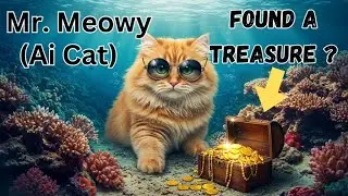 Ai Cat Mr. Meowy dives into the deep sea to find a treasure 🐾 | Cat Story