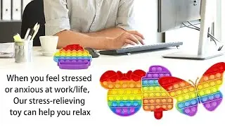 PUSH POP BUBBLE POP POP ANTI STRESS RELAXING SENSORY TOY #asmr #pushbubble