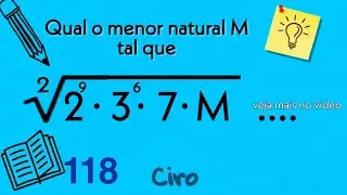 Seja um quadrado perfeito ou tenha a raiz exata? - Prof° Ciro Machado