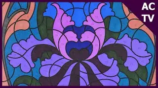 Flowers Stained Glass Color By Number | Speed Colour #8