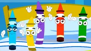 Five Little Crayons, Colors Song + More Nursery Rhymes for Babies