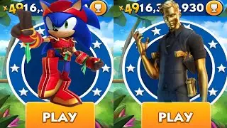 Sonic Dash - Dragonfire Sonic vs Agent Dash vs All Bosses Zazz Eggman - All Characters Unlocked