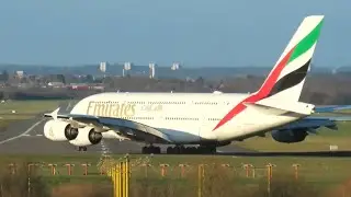 Art of Technology & Air Power | Powerful Takeoffs at Birmingham Airport ✈️🌍