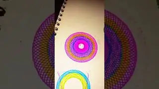 new colourful spirograph art #spirograph design #art work #spirograph drawing #apirograph artist