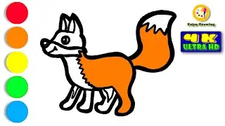 FOX Drawing: How to Draw A FOX EASY for Kids | ENJOY DRAWING