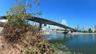 Hiking & Cycling & Playing under Cambie St Bridge @ False Creek @ BC, Canada 🇨🇦