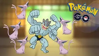 Pok&eacute;mon GO Five Espeon Solo Machamp