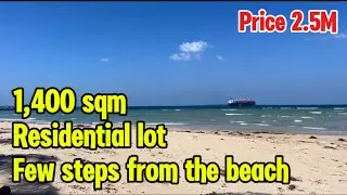 EXTV-090 Residential lot 1,400 sqm with fruit trees and few steps away from the beach (white sand)