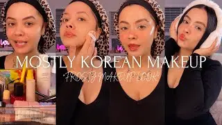 Frosty Make Up 🥶☃️ | Using Mostly Korean Products