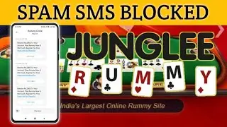 How to block Spam SMS #JungleeRummy #rummycirclejunglee