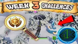 Fortnite WEEK 3 CHALLENGES GUIDE - Search Where the Magnifying Glass Sits on the Treasure Map