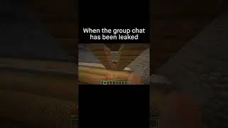 Minecraft when the group chat is leaked