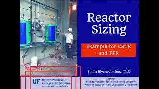 Reactor Sizing: Example CSTR and PFR