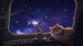 Catsby&rsquo;s whiskers catch the glow of distant suns. 12. Relaxing space music for sleep, study. 2h15.