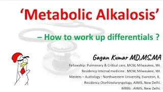 Metabolic alkalosis - How to work up differential diagnosis ?