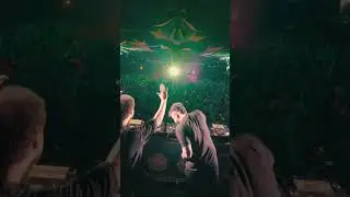 B2B com Vermont foi insano 🔥 #electronicmusic #festival #techno #psytrance #djlife #dj #rave